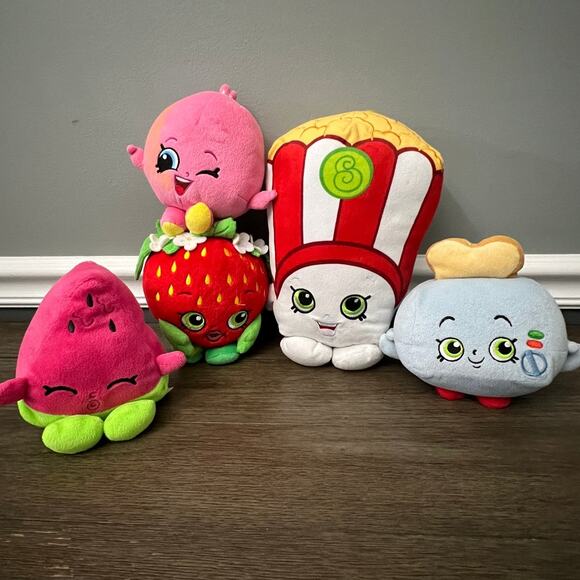 Shopkins Plush Lot of 5 By Moose Enterprise‎ - Picture 1 of 7